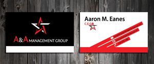Business Card Design by SmartStyle for A&A Management Group LLC | Design: #998137