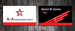 Business Card Design by SmartStyle for A&A Management Group LLC | Design: #998140