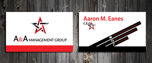 Business Card Design by SmartStyle for A&A Management Group LLC | Design: #998146