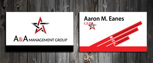 Business Card Design by SmartStyle for A&A Management Group LLC | Design: #998173