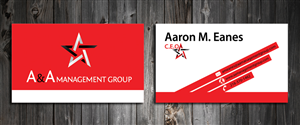 Business Card Design by SmartStyle for A&A Management Group LLC | Design: #998221