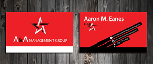 Business Card Design by SmartStyle for A&A Management Group LLC | Design: #998230