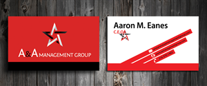 Business Card Design by SmartStyle for A&A Management Group LLC | Design: #998318