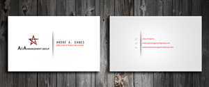 Business Card Design by SmartStyle for A&A Management Group LLC | Design: #998334