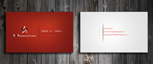 Business Card Design by SmartStyle for A&A Management Group LLC | Design: #998371