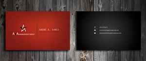 Business Card Design by SmartStyle for A&A Management Group LLC | Design: #998411