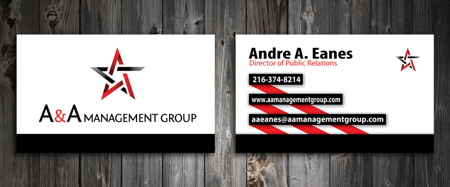 Visitenkarten-Design von SmartStyle für A&A Management Group LLC | Design #998430