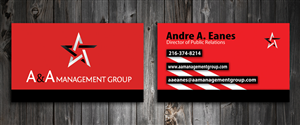 Business Card Design by SmartStyle for A&A Management Group LLC | Design: #998438
