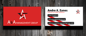 Business Card Design by SmartStyle for A&A Management Group LLC | Design: #998452