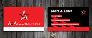 Business Card Design by SmartStyle for A&A Management Group LLC | Design: #998475