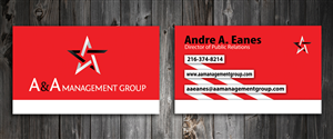 Business Card Design by SmartStyle for A&A Management Group LLC | Design: #998482