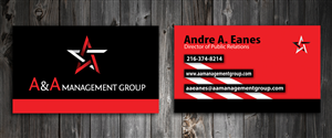 Business Card Design by SmartStyle for A&A Management Group LLC | Design: #998520
