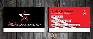 Business Card Design by SmartStyle for A&A Management Group LLC | Design: #998539