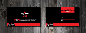 Business Card Design by SmartStyle for A&A Management Group LLC | Design: #998767
