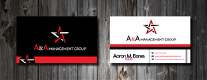 Business Card Design by SmartStyle for A&A Management Group LLC | Design: #998769