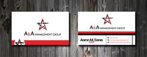 Business Card Design by SmartStyle for A&A Management Group LLC | Design: #998771