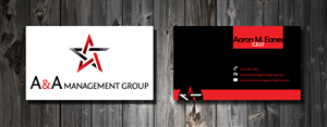 Business Card Design by SmartStyle for A&A Management Group LLC | Design: #998778
