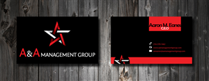 Business Card Design by SmartStyle for A&A Management Group LLC | Design: #998780