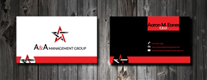 Business Card Design by SmartStyle for A&A Management Group LLC | Design: #998783