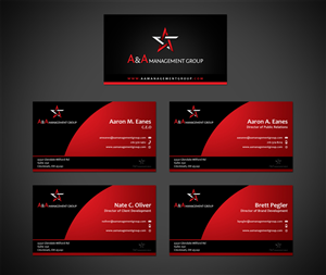 Business Card Design by Owaisias for A&A Management Group LLC | Design: #996107