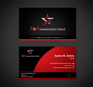 Business Card Design by Owaisias for A&A Management Group LLC | Design: #996110
