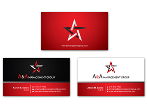 Business Card Design by MDesign for A&A Management Group LLC | Design #1003028