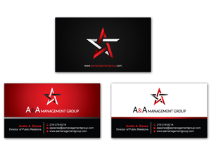 Business Card Design by MDesign for A&A Management Group LLC | Design: #1003036