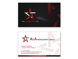 Business Card Design by MDesign for A&A Management Group LLC | Design: #1003038