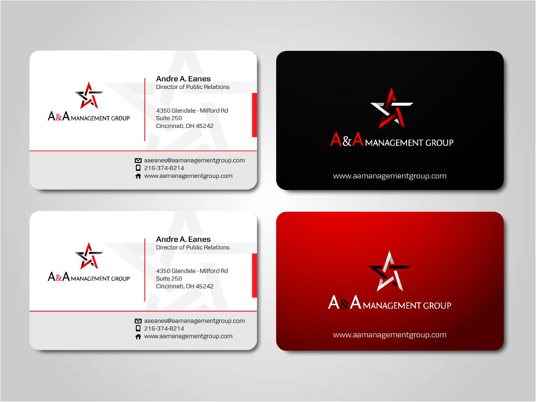 Business Card Design by victor for A&A Management Group LLC | Design #1007443