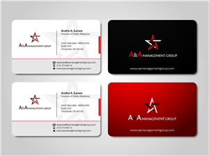 Business Card Design by victor for A&A Management Group LLC | Design: #1007443