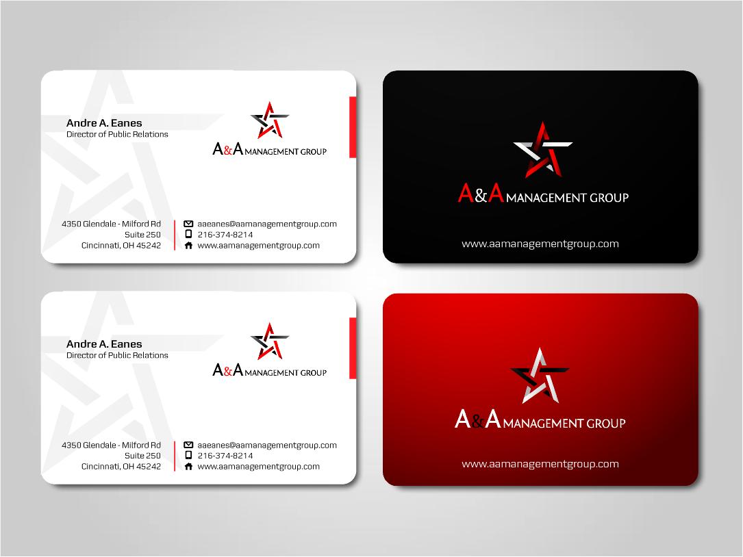 Business Card Design by victor for A&A Management Group LLC | Design #1007446