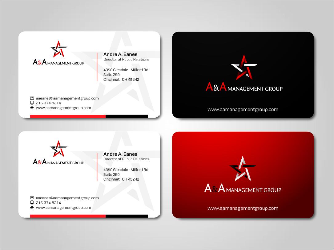 Business Card Design by victor for A&A Management Group LLC | Design #1007447