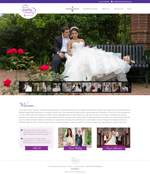 A wedding company selling top 5 wedding venues in an affluent historic Florida Town | Wordpress Design by MIND