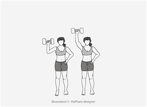 Fitness book with nationwide distribution needs 24 exercise illustrations. | Diseño Con Ilustración por Hana