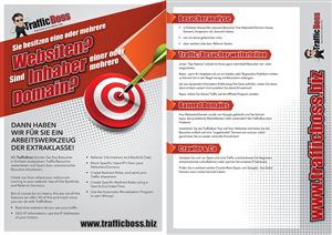 Brochure Design for TrafficBoss.biz | Broschüren-Design von DesignFive