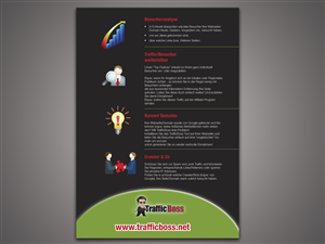 Brochure Design for TrafficBoss.biz | Broschüren-Design von Monsterish