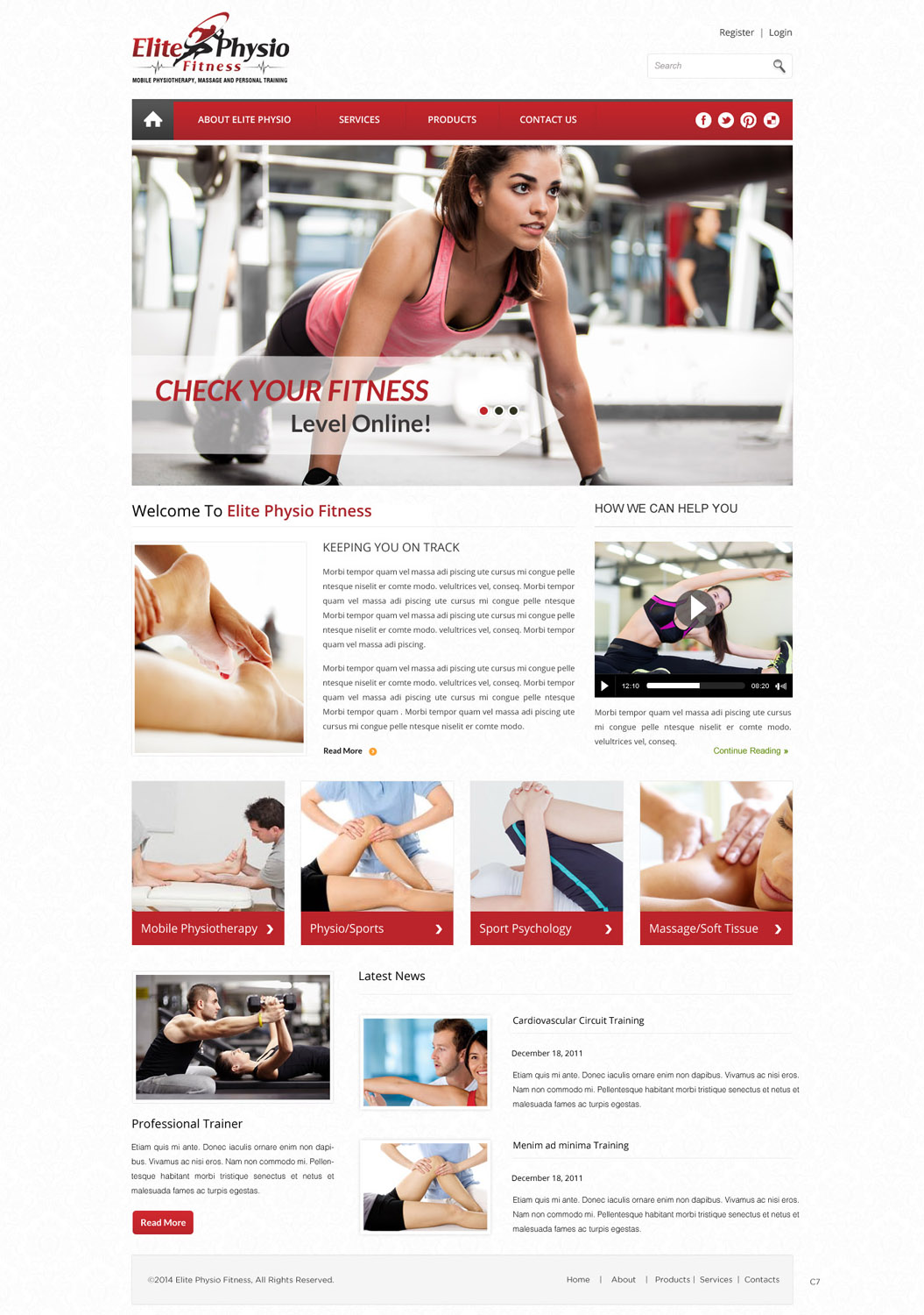 Web Design by pb for Elite Physio Fitness | Design #3790274