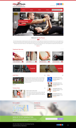 Web Design by pb for Elite Physio Fitness | Design: #3790276