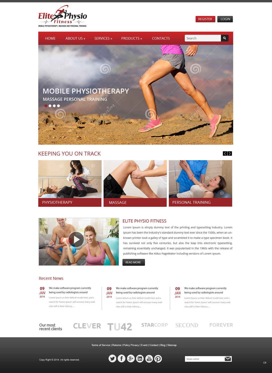 Web Design by pb for Elite Physio Fitness | Design #3790290