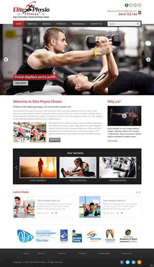 Web Design by pb for Elite Physio Fitness | Design: #3790292