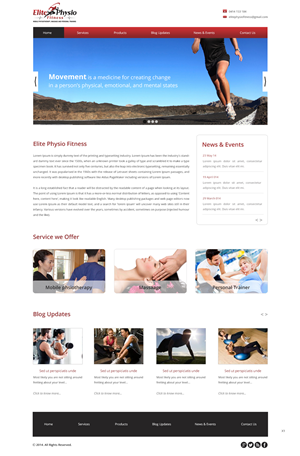 Web Design by pb for Elite Physio Fitness | Design: #3796184