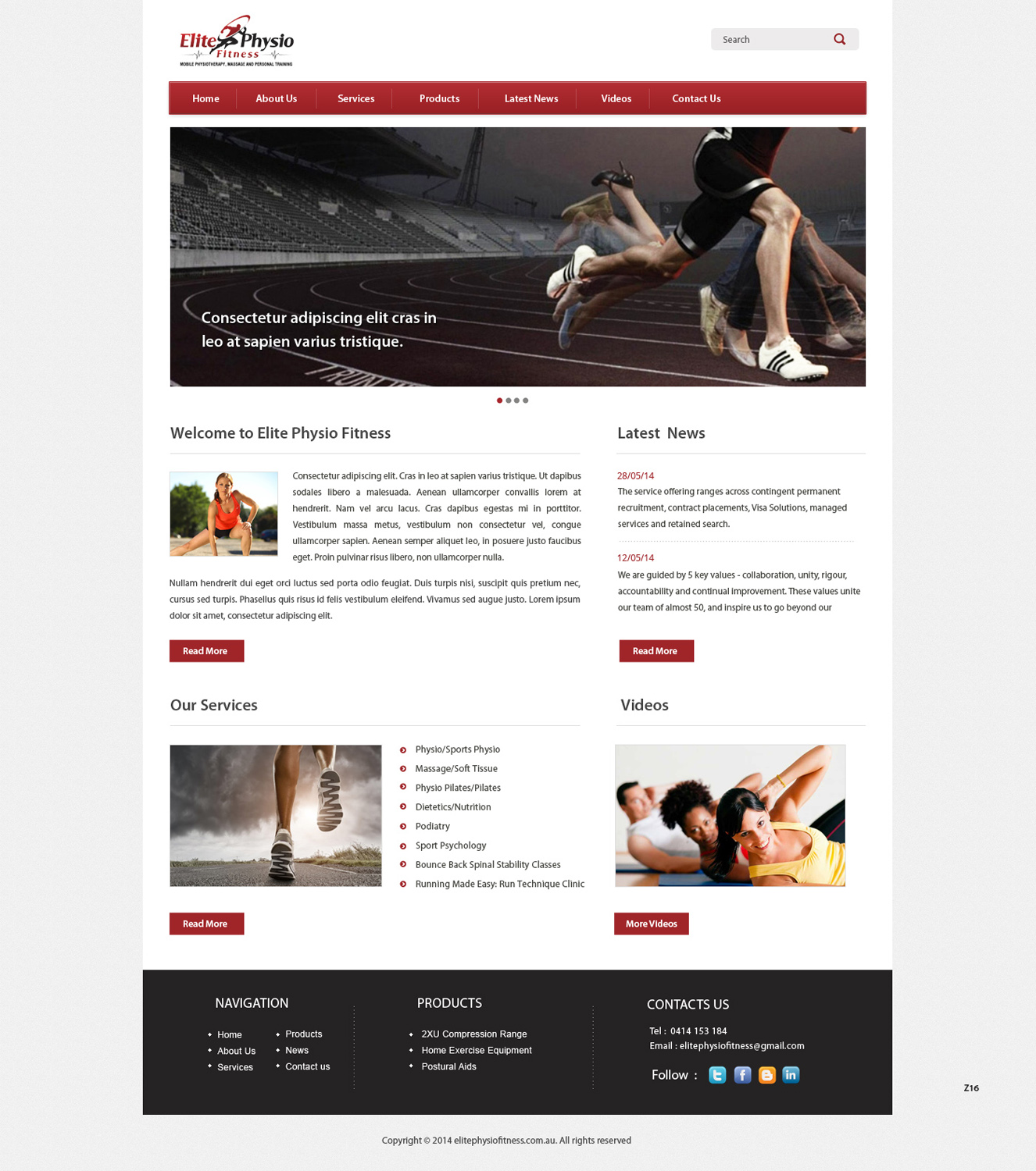 Web Design by pb for Elite Physio Fitness | Design #3796191