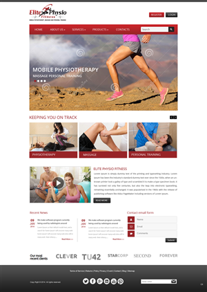 Web Design by pb for Elite Physio Fitness | Design: #3843197