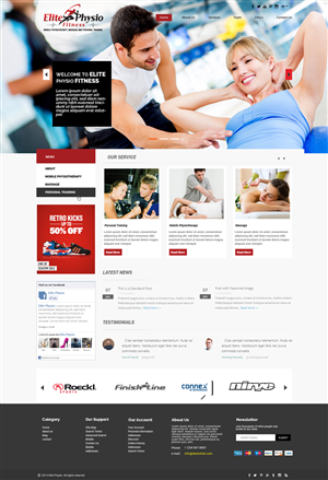 Diseño Web por OM para Elite Physio Fitness | Diseño: #3805033