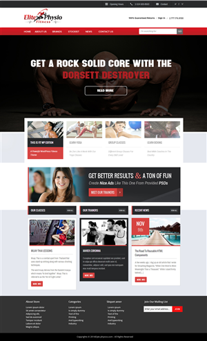 Diseño Web por OM para Elite Physio Fitness | Diseño: #3805056