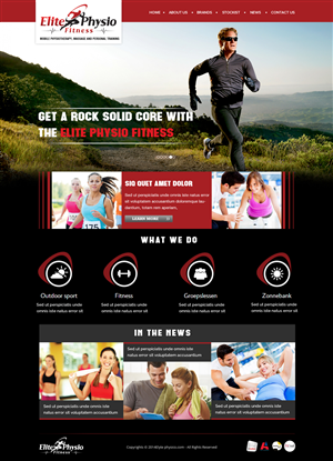 Diseño Web por OM para Elite Physio Fitness | Diseño: #3805059