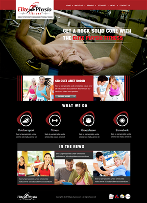 Diseño Web por OM para Elite Physio Fitness | Diseño: #3805111