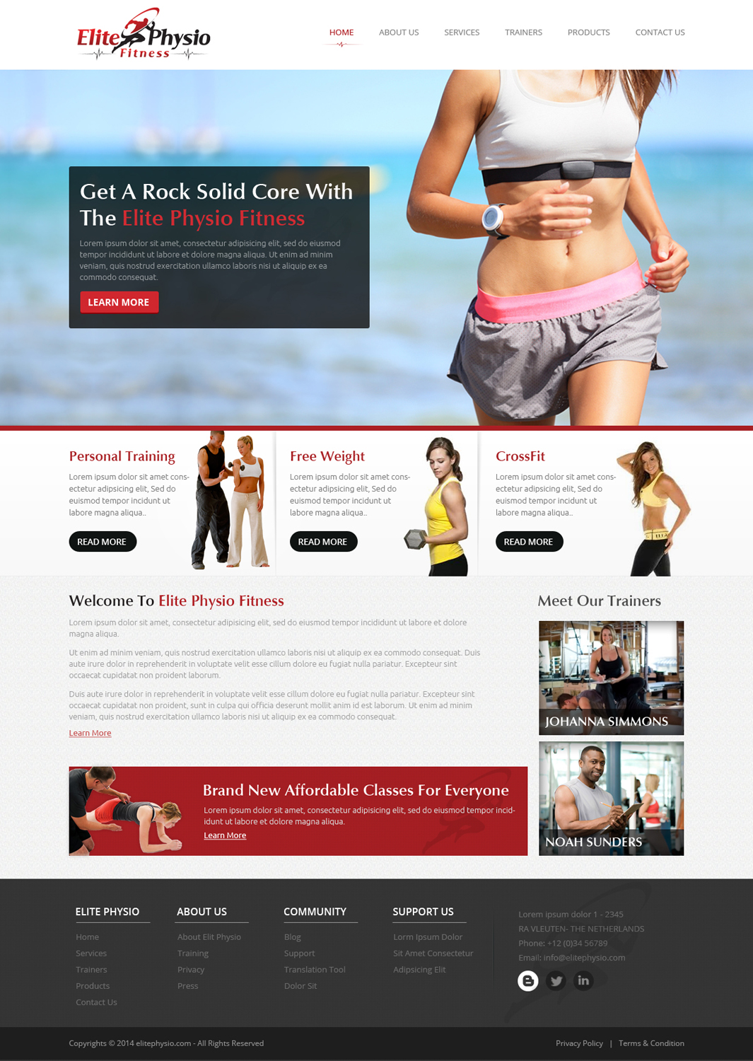 Web Design by OM for Elite Physio Fitness | Design #3830150