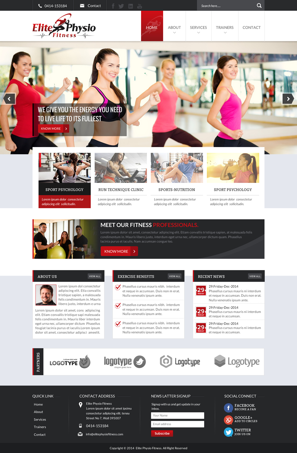 Diseño Web por Sbss para Elite Physio Fitness | Diseño #3811435