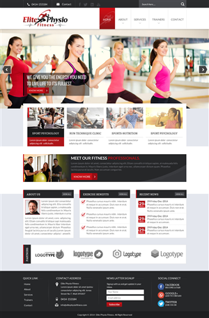 Diseño Web por Sbss para Elite Physio Fitness | Diseño: #3811435